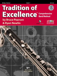 Tradition of Excellence Bass Clarinet band method book cover